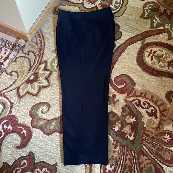 Vtg TALBOTS Size 16W Italian Wool Quality Stretch Dress Career Black Lined NWOT - Picture 4 of 14